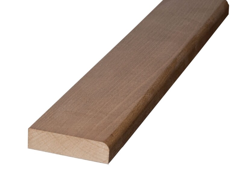 Dverový prah buk hrúbka 20mm lakovaný PU lakom orech 15